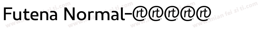Futena Normal字体转换